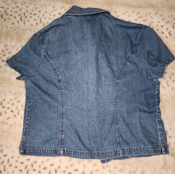 Women's vintage denim top - Picture 2 of 3